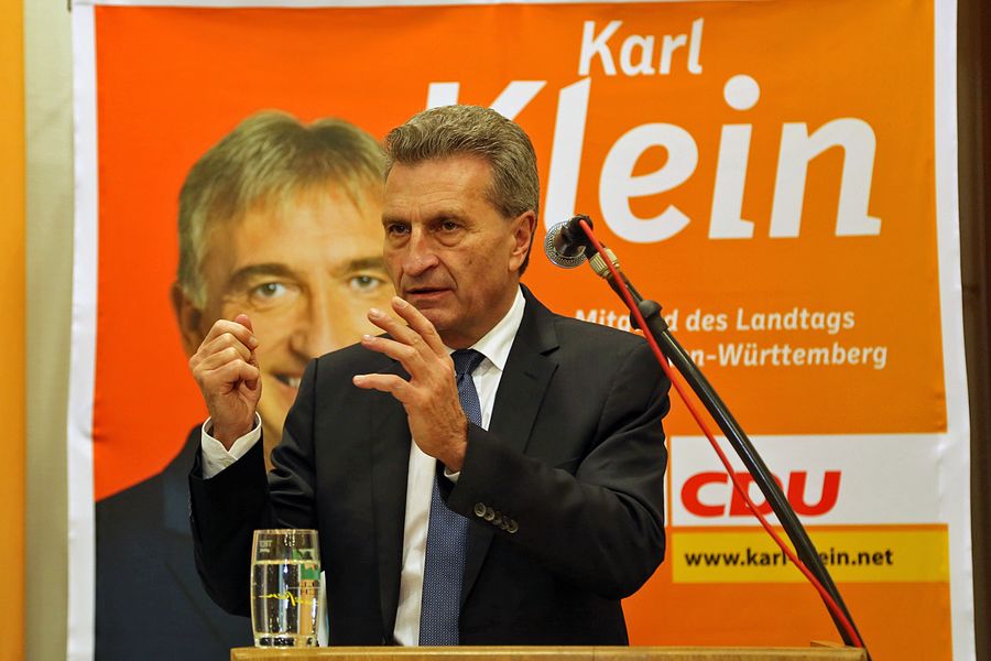 Günther H. Oettinger in Dielheim am 19.2.16